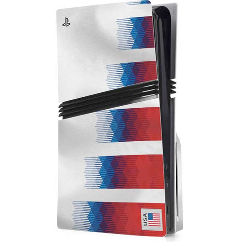 USA Soccer Flag PS5 Pro Disk Console Skin
